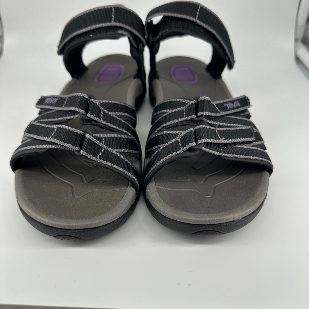 Teva Tirra Black and Purple Hiking Sandals Size 6 Women’s